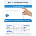 thumbnail image 2 of Stylus Pen for Apple iPad Pencil, Fast Charging Apple iPad Pen 10th&9th Generation,Palm Rejection,Tilt Sensitivity, for iPad Air 3/4/5/6, iPad Mini 5/6, iPad 6/7/8/9/10, iPad Pro 11", iPad Pro 12.9", 2 of 7