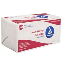 Dynarex Non Sterile Non Woven Sponge 4x4 Inch Pack of 200