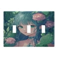 thumbnail image 5 of WOBOGO Anime Cactus Lass 2-hole Switch Plates PC Flame Retardant Plastic Material Glossy Finish Smooth Touch 4.56x4.48x0.27in, 5 of 8