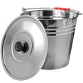 thumbnail image 1 of IFANLANDOR Thickened Ash Storage Bucket With Lid Capacity For Use Versatile Grease Keeper And Coal Holder Easy To Clean, 1 of 8