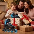 thumbnail image 2 of Babyjoy Patins en Ligne pour Enfants, Patins à Roulettes Réglables Lumineux avec Roues Lumineuses Noir, 2 of 10