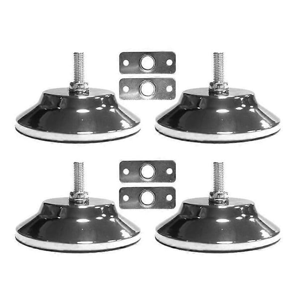 4 PCS Billiard/Pool Table Leg Levelers 5 Inch Metal Game Table Leg Levelers Heavy Duty Leveling Feets for Pool TableSurprise Gift:BlackSilver Great Gift