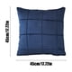 thumbnail image 3 of Funda decorativa de almohada a rayas 18x18in Poliéster • Funda de cojín en relieve resistente al desvanecimiento • Cremallera oculta • Marrón, gris, azul, rojo, verde, amarillo blanco azul marino •, 3 of 6