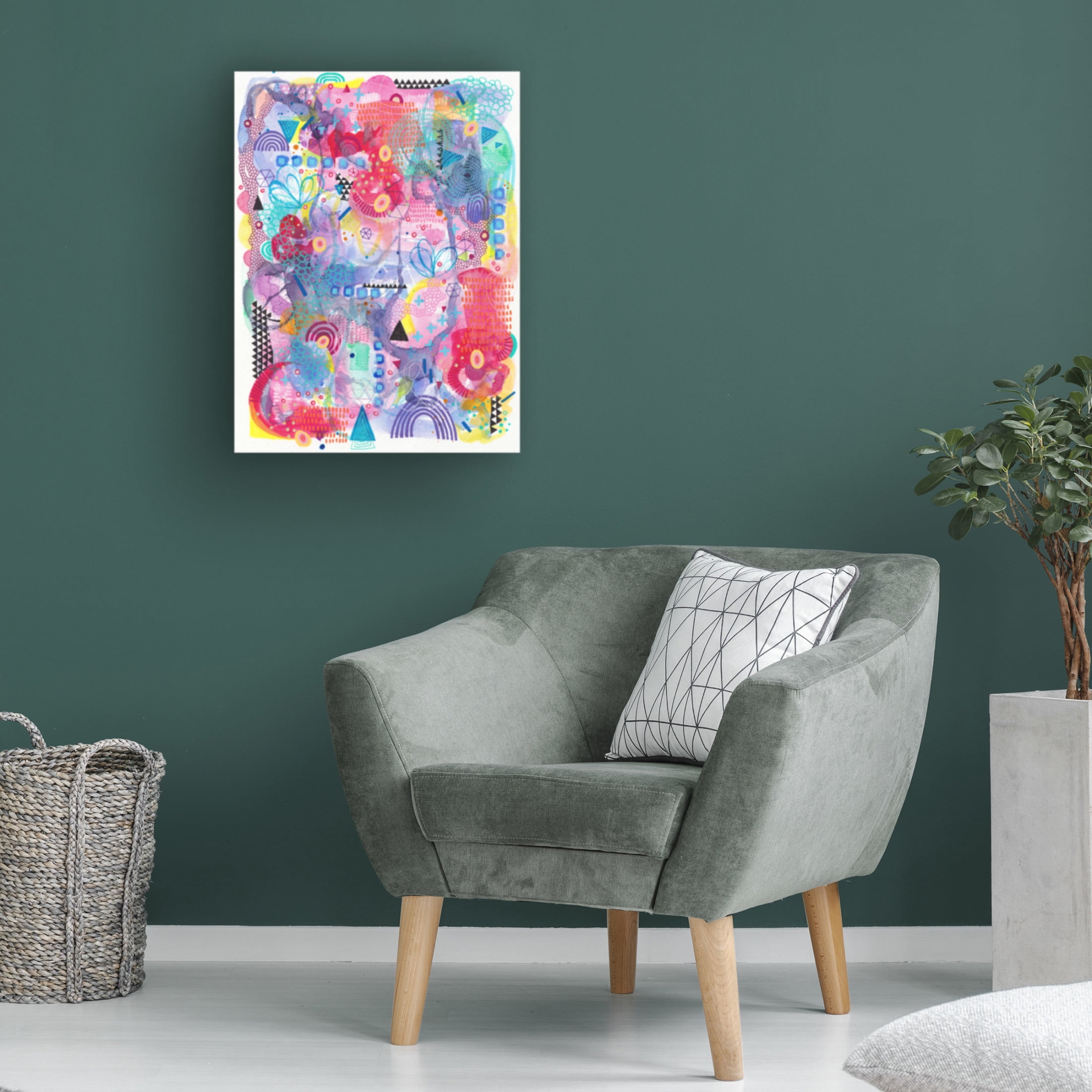 Canvas Wall Art - Van Dam Art 'Bring Me Hydrangeas' Wall Art for Living Room, Bedroom, or Office Décor by Trademark Fine Art - 35 x 47 Inches