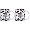 thumbnail image 1 of ThisWear Dog People Best German Shepherd Dad Ever Paw Pattern 11 ounce 2 Pack Coffee Mugs Bone Pattern, 1 of 4