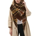 Chama Women's Blanket Scarf Winter Warm Plaid Wrap Shawl Scarves with