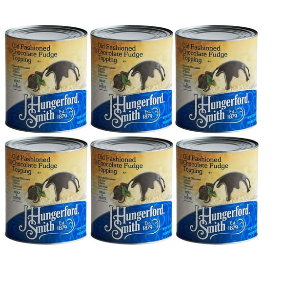 J. Hungerford Smith Garniture au Fudge au Chocolat à l'Ancienne en Conserve de 2,84 L - 6/caisse