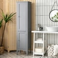 thumbnail image 5 of Costway Freestanding Bathroom Storage Cabinet Linen Tower Kitchen Living Room Grey, 5 of 10