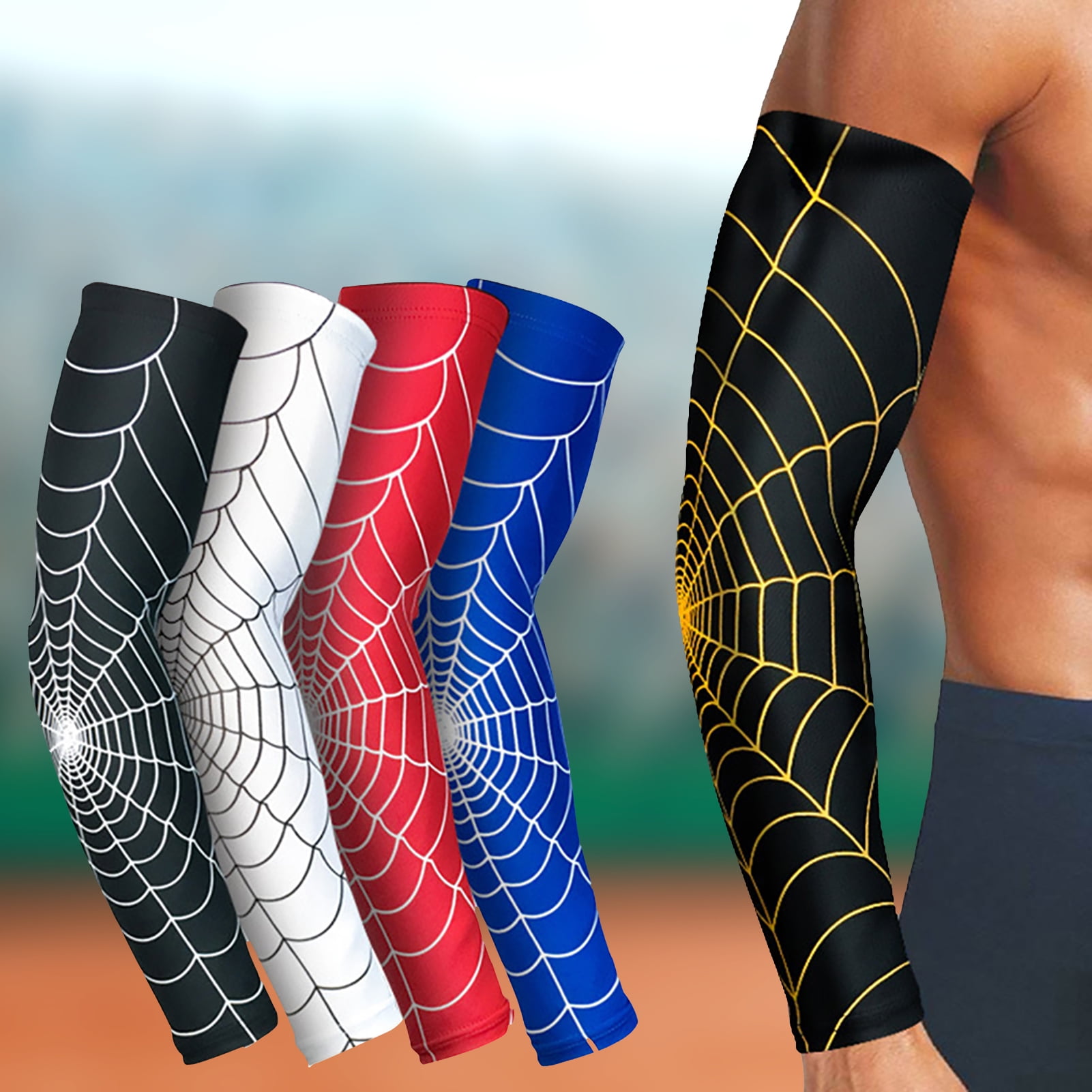 Details about   Sun UV Protection Cooling Arm Sleeves Sports Basketball Cycling for Men Women US 