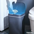 thumbnail image 6 of lanema Bathroom Trash Can with Lid Garbage Can Slim Smart Trash Can Small Plastic Trash Bin Narrow Motion Sensor Trash Can, 6 of 19