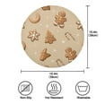 thumbnail image 4 of IAUYY Set of 6 Round Placemats for Dining Tables Heat-Resistant and Wear-Resistant DIY Printing Design Table Placemats，Applicable for Christmas Ordered Gingerbread Cookies, 4 of 7