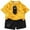 Gold, variant on KKBOTIVE Toddler Boy Clothes Train Dinosaur Collared Short Sleeved T Shirt Set Cute 2 Piece Outfits for Kids Summer, White Size: 2-3 Years