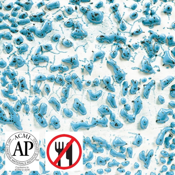 AMACO Crawls High Fire Glaze Speckled Teal