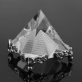 thumbnail image 2 of Figurine Pyramide, Cristal Créatif Pyramide Quartz Décoration Pyramide Sculpture Opération Fluide, 2 of 12