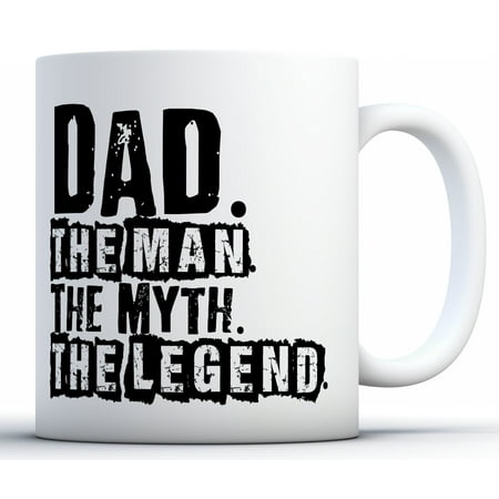 Awkward Styles Dad The Man The Myth The Legend Coffee Mug Dad Mugs for Father's Day Daddy Travel Mug Best Dad Coffee Mug Father's Day Gifts for Him Super Dad Mug Coffee Gifts for Dad Funny Mug for (Best Funny Gifts Under 20)