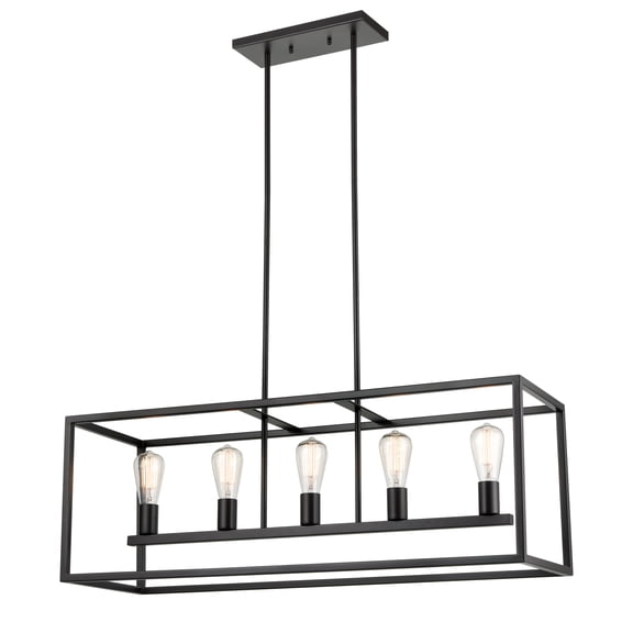 Elk Home Williamsport 5-Light Oil Rubbed Bronze Transitional Linear Chandelier