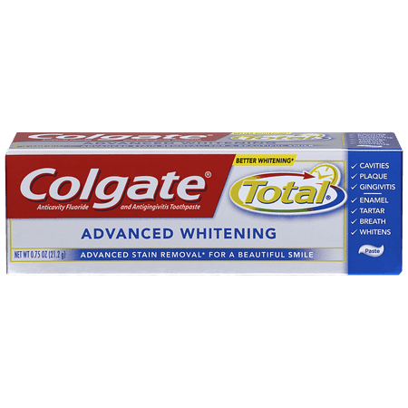 Colgate Total Advanced Whitening Toothpaste, Paste - 0.75 oz