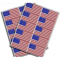 20 Pack of Small American Flag Decal USA Bumper Sticker Vinyl Decal Car Truck Window Yeti Cup