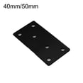 thumbnail image 3 of 20PCS Black Flat Mending Plates Stainless Steel Straight Mending Plates 40*80, 3 of 9