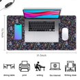 thumbnail image 5 of Long Mouse Pads for Desk,Dark Blue Christmas Nutcracker Pattern Desk Mats on Top Of Desks, Desk Mouse Pad Extra Large with 3mm Non-Slip Base and Stitched Edge for Gaming,Office,Work,Home 31.5x15.7in, 5 of 5
