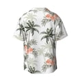 thumbnail image 2 of Disketp Men's Hawaiian Vintage Palm Trees Print Shirts Button Down Holiday Beach Shirts-Medium, 2 of 7