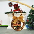 thumbnail image 5 of Helenmas 16"x8" Christmas Wreath Decoration LED Lights Christmas Wreath Rattan Circle Collapsible Wreaths for Front Door with Lights, Artificial Christmas Reef with Bow Pinecone Ornaments for Window, 5 of 8