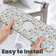thumbnail image 6 of Sikiie Cute Rabbit Hold Carrot Splash Guard for Sink Faucet-1 PC Super Absorbent Fast Drying Mat Sink Gadgets-Splash Guard for Kitchen, Sink Mat, 6 of 7