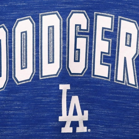 Women's New Era Royal Los Angeles Dodgers Plus Size Raglan V-Neck T-Shirt