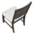 thumbnail image 4 of Dark Espresso Upholstered Side Chairs Set of 2, Classic Wooden Dining Room Chairs with Padded Fabric Seats, 4 of 10