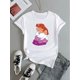 thumbnail image 2 of Cupid's Choice, Valentine's Day Love Print Women's T-Shirt - Casual Crew Neck, Short Sleeve, Blend, Machine Washable Tee For Adult, Men, Women, Teen, Teenager, Adolescent, Youth, 2 of 6