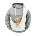 thumbnail image 5 of XIYON Cat Pouch Hoodie For Women Kangaroo Pocket Dog Pouch Hooded Sweatshirts Pet Carrier Pullover Animal Holder Long Sleeve Tops For Fall Winter Comfort, 5 of 5