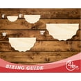 thumbnail image 3 of Unfinished Wood Half Banner Shape 20" / 1/4", 3 of 3