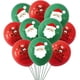 thumbnail image 5 of 10 piezas 15 piezas de globos navideños de látex, Papá Noel, alce, árbol de Navidad, globos para fiesta de Navidad, decoración navideña para el hogar, 5 of 5