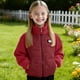 thumbnail image 1 of Parkas de manga larga para niños, de color liso, de moda, para uso diario, con capucha y cremallera, con bolsillo grueso, chaqueta informal y cálida de moda para niños, blusa de poliéster para niños, 1 of 5