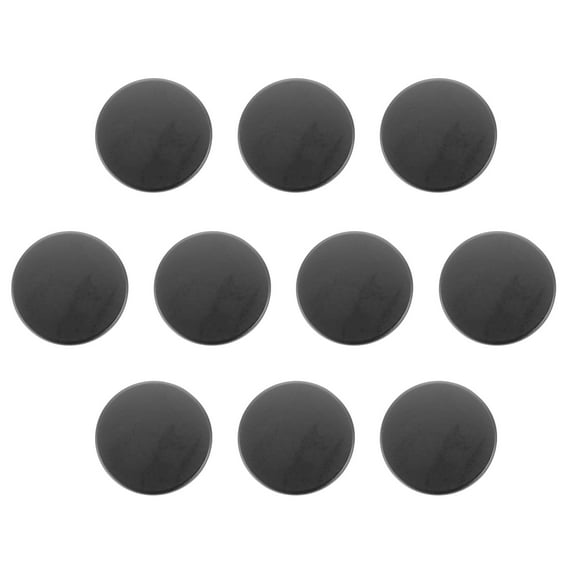 Uxcell 10pcs Metal Round Buttons 25mm Alloy Flat Sewing Buttons, Solid Black