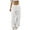 White, variant on Fgnfyis Women Plus Size Tethered Straight Cargo Pants Wide Leg Loose Casual Trousers Womens Cargo Pants Black XS