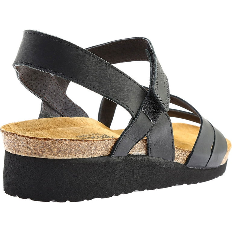 Naot Kayla Women's Wedge Sandals - Black Matte