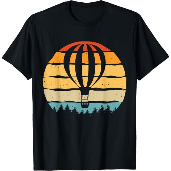 Vintage Hot Air Balloon And Ballooning Design Sky Adventure T-Shirt