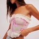 thumbnail image 5 of Tops de Tubo con Estampado Floral de Verano para Mujer, Top Babydoll Fluido de Moda Y2K 2025, Tops Peplum para Salir. Rosa M, 5 of 7
