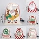 thumbnail image 4 of Bolsas de Navidad, bolsas de regalo, sacos de Papá Noel con cordón, decoración del hogar, bolsas de algodón para guardar dulces, bolsas grandes de lona para regalos de Navidad, 4 of 5