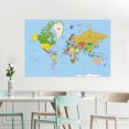 thumbnail image 5 of WCIC 59*39inch World Map Art Prints Wall Poster Home Office Vinyl Photography Hanging Decoration, 5 of 6