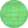 thumbnail image 1 of Ahgly Company Indoor Round Persian Emerald Green Traditional Area Rugs, 8' Round, 1 of 4