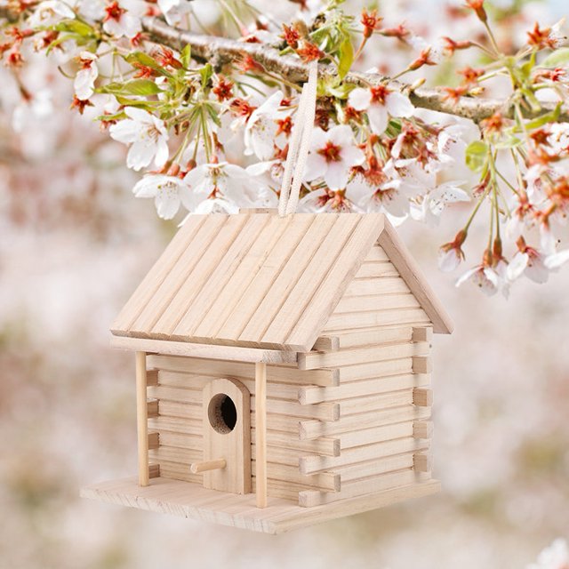 Casita Para Pájaros Nido De Pájaros 18X16X17cm Para Pájaros Del Bosque De Jardín Al Aire Libre ANGGREK Otros