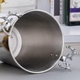 thumbnail image 4 of Metal Ice Bucket, Stainless Steel Ice Bucket with Antler Handle Cooler Bucket Wine Drinks Beer Bottles Container Ice Wine Bucket for Home Party Bar, 4 of 7