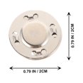 thumbnail image 4 of KAKOWELY Magnetic Snap Fastener 15 Pairs Durable Bag Magnet Buttons Exquisite Magnet Buckles Suitcase Buckles0.79"X0.79"X0.12", 4 of 5