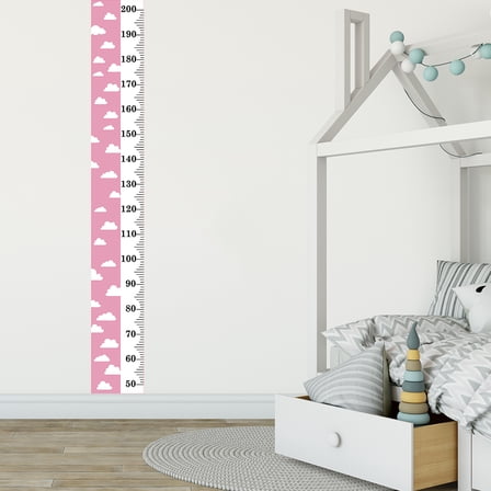 OATIPHO Wall Height Chart for Kids Growth Chart Canvas Rectangular 1Set