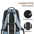 thumbnail image 4 of Tripcomp 3 Piece Carry-on Luggage Sets, Hardside Suitcase with Spinner Wheels,Travel Backpack and a Packing Cube (Blue), 4 of 12