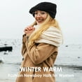 thumbnail image 3 of REDESS Winter Beanies Hat for Women,Knit Brimmer Hat Slouchy Beanie Cap with Visor Black, 3 of 8