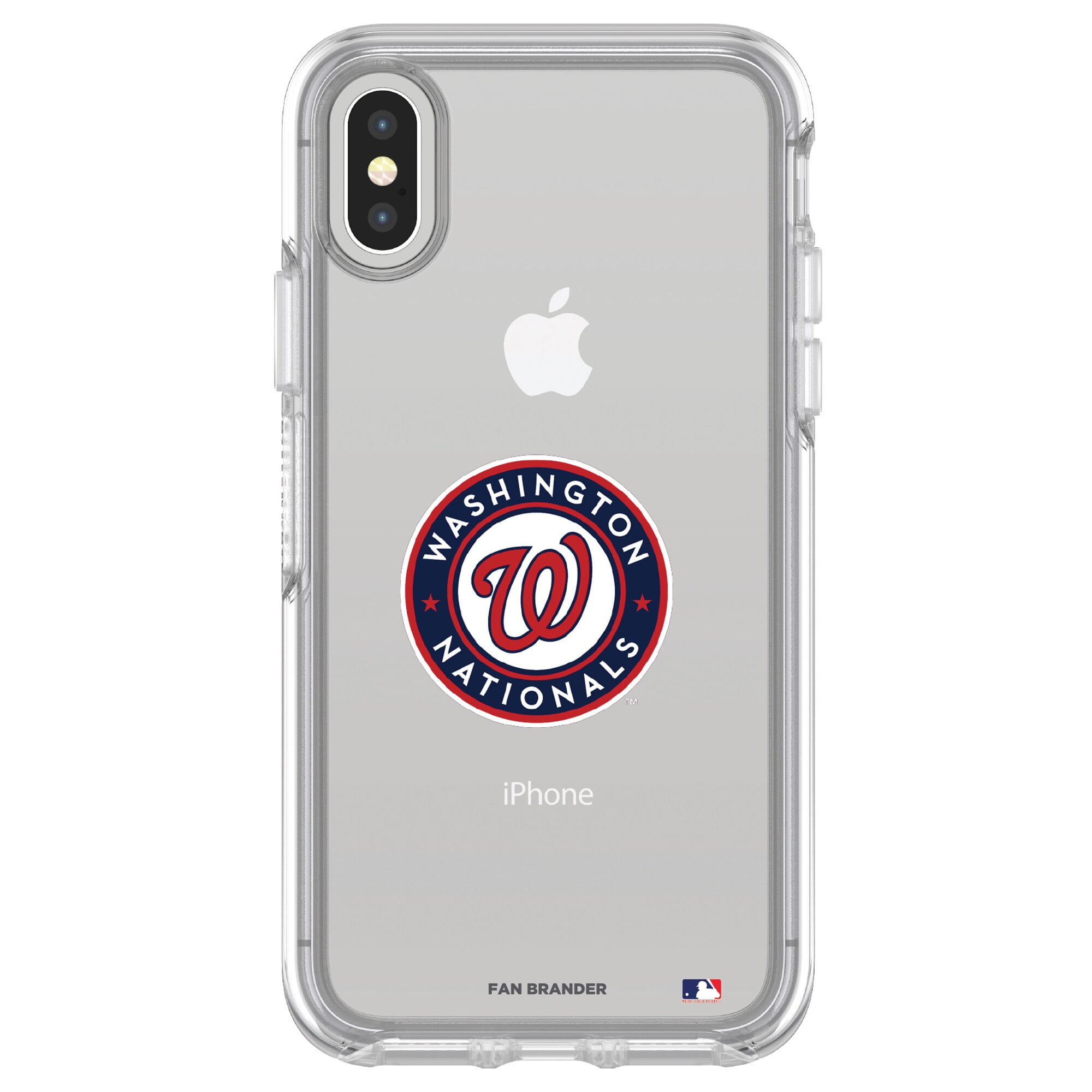 Fan Brander NCAA Clear Phone case Compatible with Apple iPhone Xs Max and with OtterBox Symmetry Series
