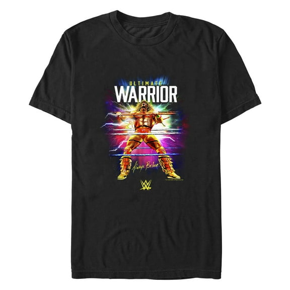Men's WWE Ultimate Warrior Always Believe Electric Ropes  Graphic Tee Black 2X Large